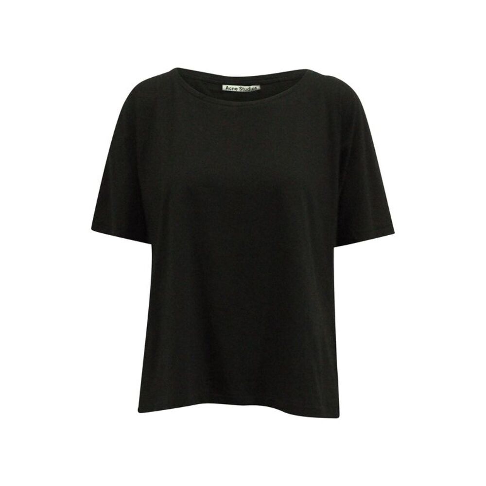 Acne Studios Nairobi C Base Tee in Black Cotton